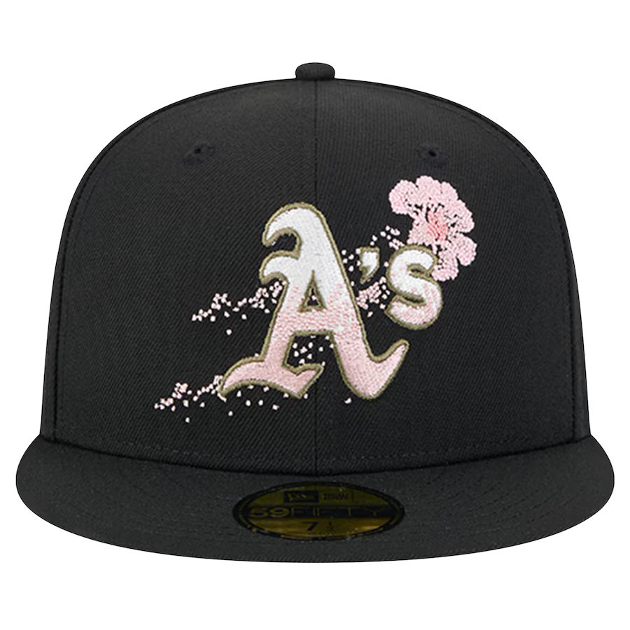 New Era Oakland Athletics Floral 59FIFTY Fitted Hat product image 1, provided for visual reference and product detail review
