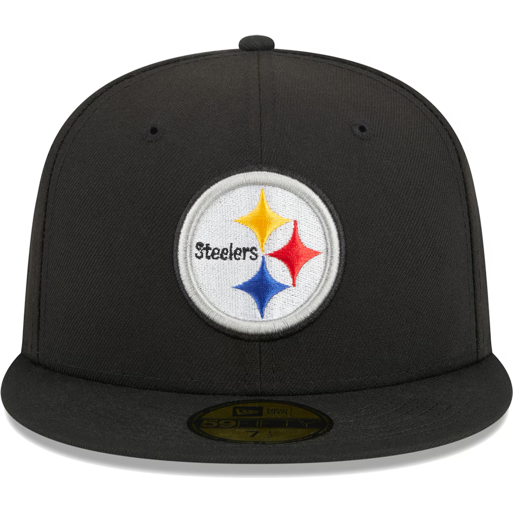 New Era Pittsburgh Steelers Basic 59FIFTY Fitted Hat- Black product image 3, provided for visual reference and product
