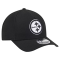 New Era Pittsburgh Steelers M-Crown A-FRAME 9FORTY Adjustable Hat-Black/White product image 1, provided for visual reference