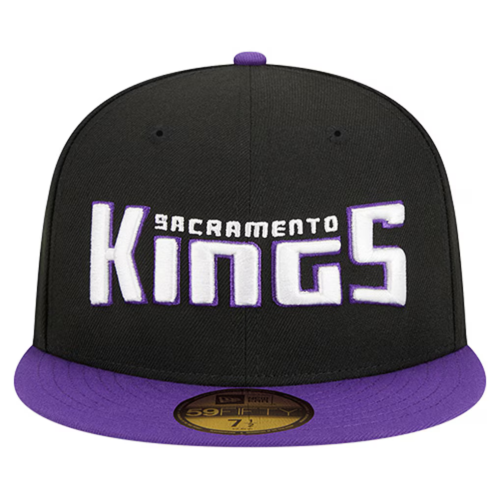 New Era Sacramento Kings Statement Edition 59FIFTY Fitted Hat-Black product image 3, provided for visual reference and