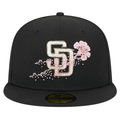 New Era San Diego Padres Floral 59FIFTY Fitted Hat product image 1, provided for visual reference and product detail review