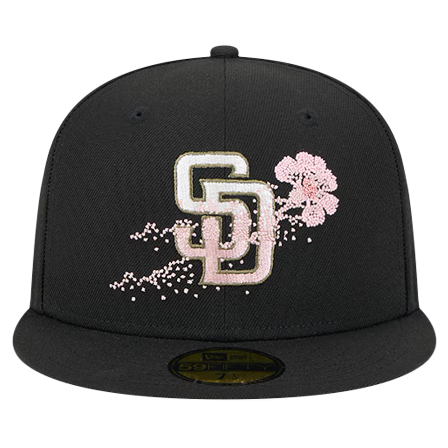 New Era San Diego Padres Floral 59FIFTY Fitted Hat product image 1, provided for visual reference and product detail review