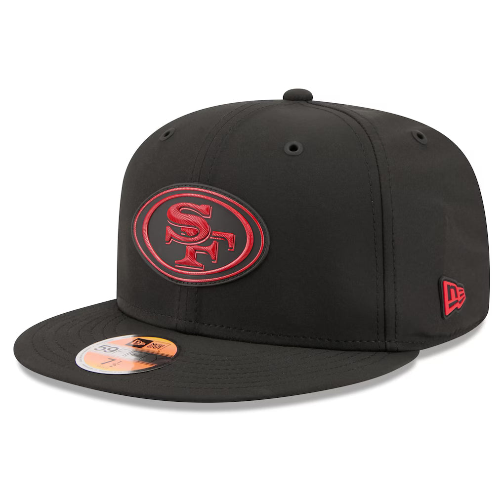 New Era San Francisco 49ERS 2026 Performance ON-FIELD Sideline 59FIFTY Fitted Hat-Black/Red product image 2, provided for