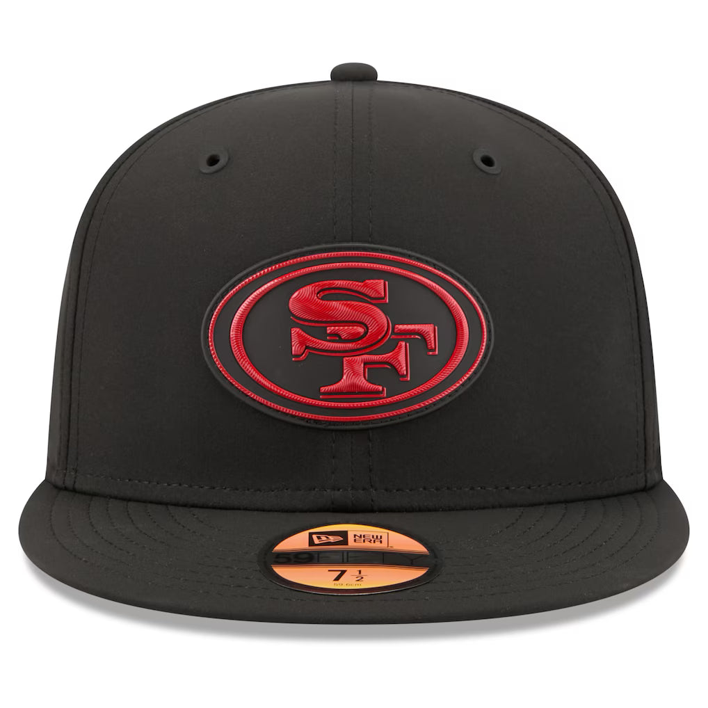 New Era San Francisco 49ERS 2026 Performance ON-FIELD Sideline 59FIFTY Fitted Hat-Black/Red product image 3, provided for