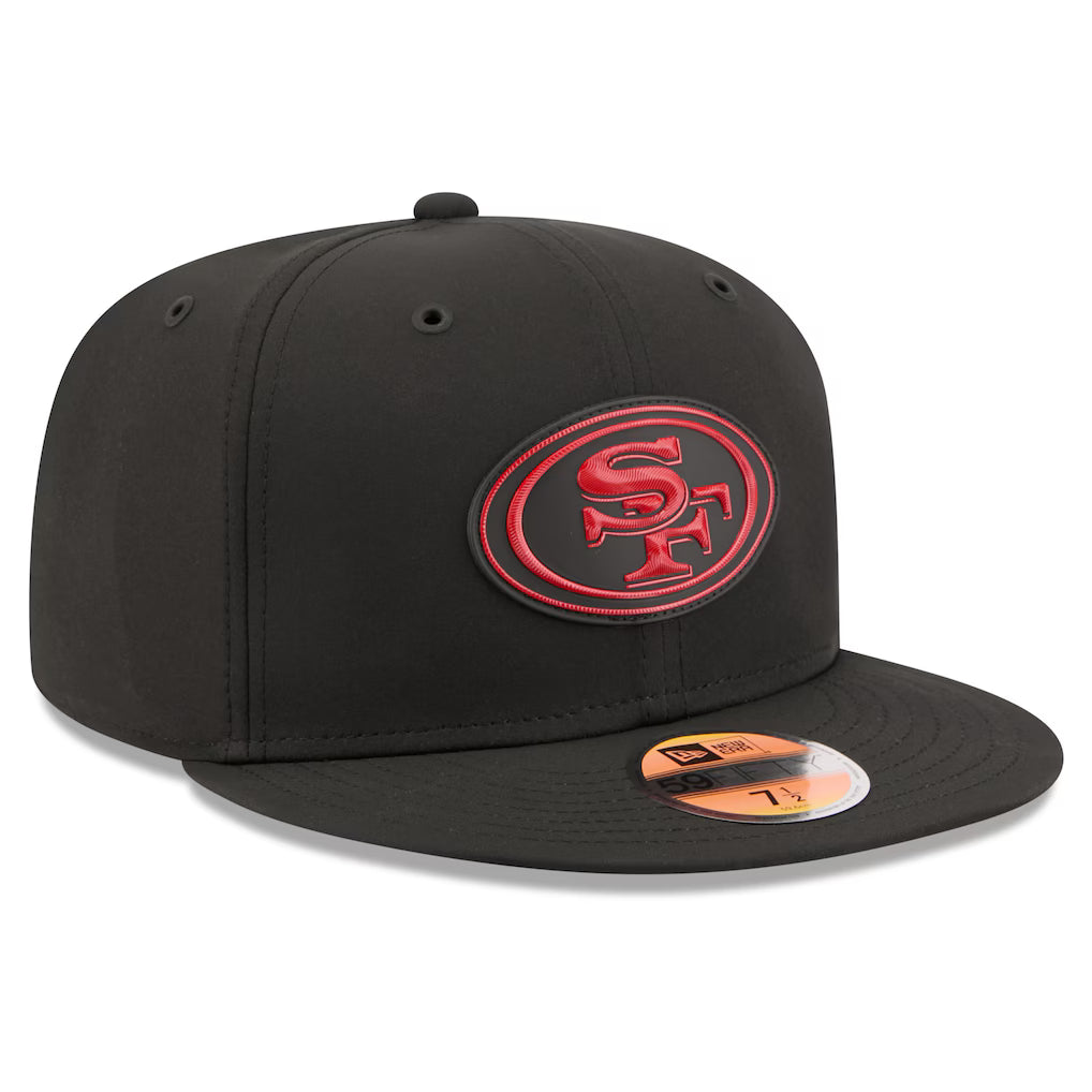 New Era San Francisco 49ERS 2026 Performance ON-FIELD Sideline 59FIFTY Fitted Hat-Black/Red product image 1, provided for