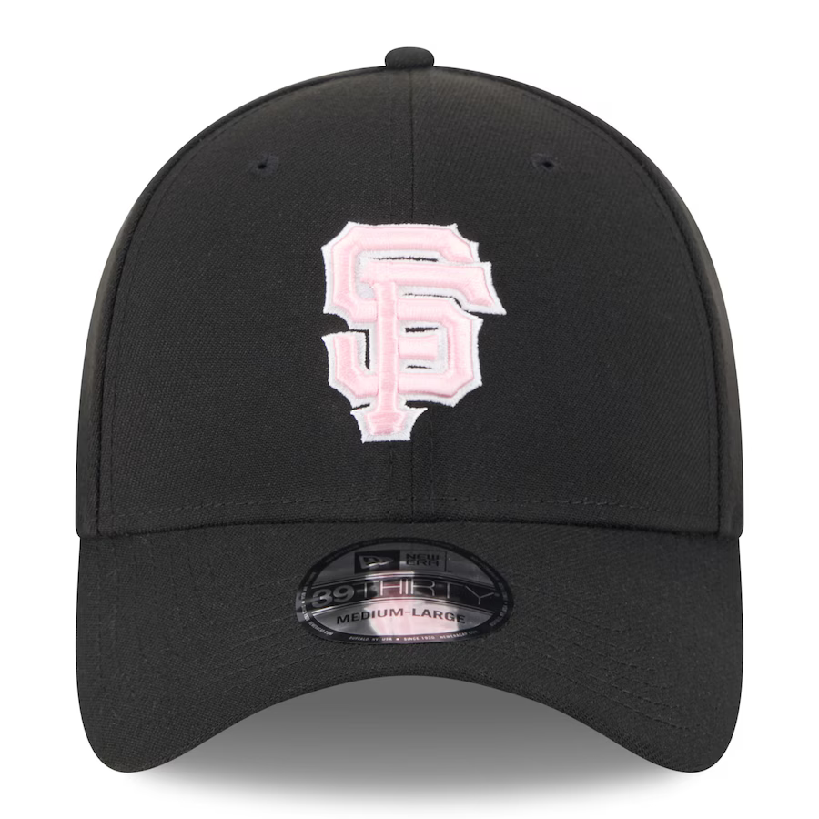 New Era San Francisco Giants 39THIRTY Flex Hat - Black product image 3, provided for visual reference and product detail