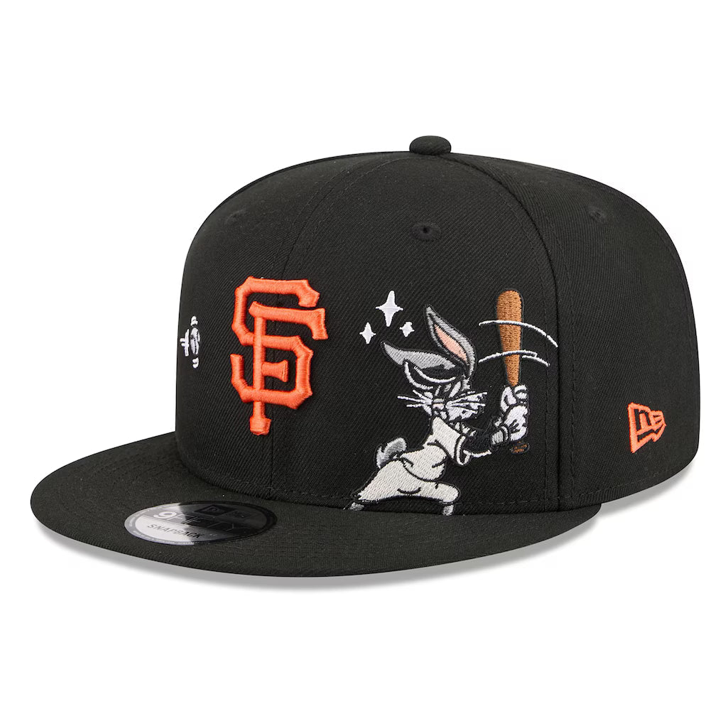 New Era San Francisco Giants Bugs Bunny 9FIFTY Snapback Hat-Black product image 3, provided for visual reference and product