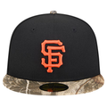 New Era San Francisco Giants Black Realtree Camo 59FIFTY Fitted Hat product image 1, provided for visual reference and