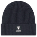 New Era Las Vegas Raiders 2025 Cold Weather Cuffed Knit Hat-Charcoal product image 1, provided for visual reference and