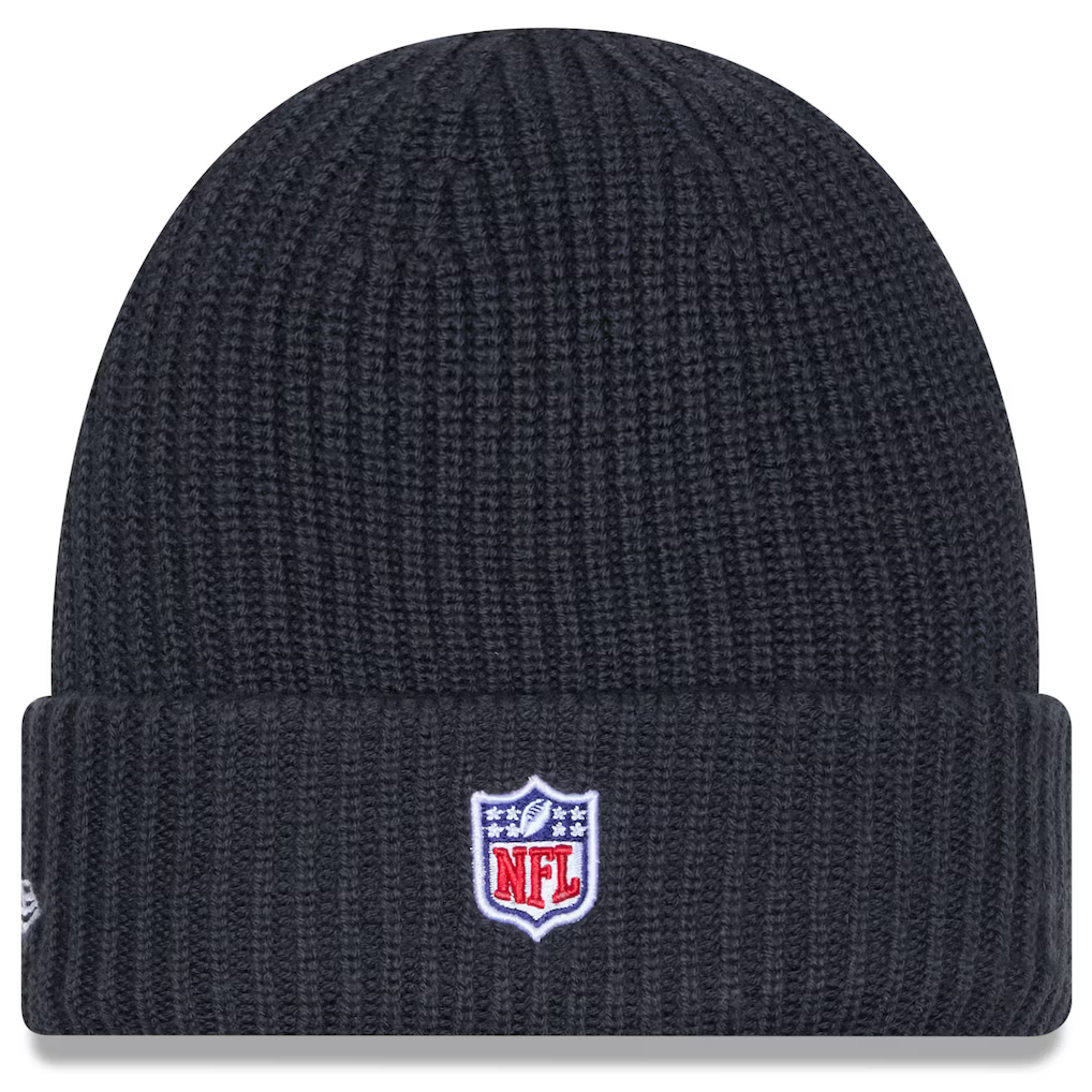 New Era Las Vegas Raiders 2025 Cold Weather Cuffed Knit Hat-Charcoal product image 2, provided for visual reference and