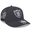 New Era Men Las Vegas Raiders 2024 NFL Draft On Stage Low Profile 9Fifty Trucker Adjustable Hat product image 1, provided