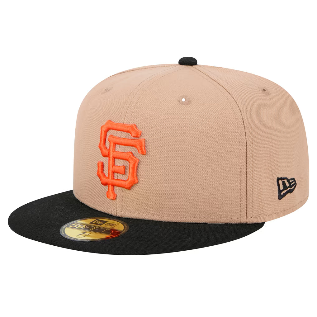 New Era Kids San Francisco Giants 59Fifty Fitted - Camel/Black product image 3, provided for visual reference and product