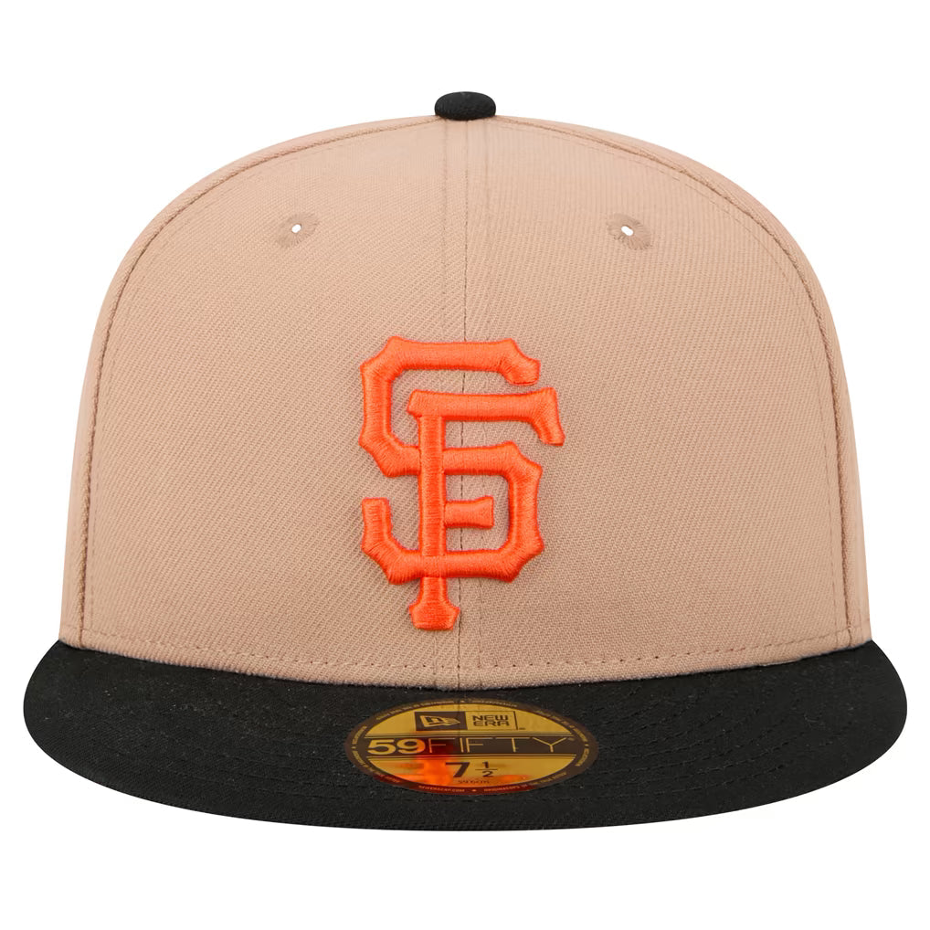 New Era Kids San Francisco Giants 59Fifty Fitted - Camel/Black product image 2, provided for visual reference and product