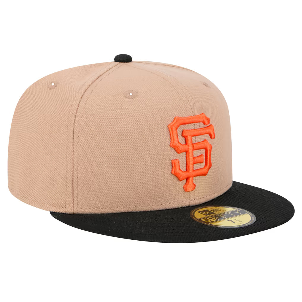 New Era Kids San Francisco Giants 59Fifty Fitted - Camel/Black product image 1, provided for visual reference and product