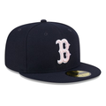 New Era Boston Red Sox On-Field 59FIFTY Fitted Hat-Navy product image 1, provided for visual reference and product detail