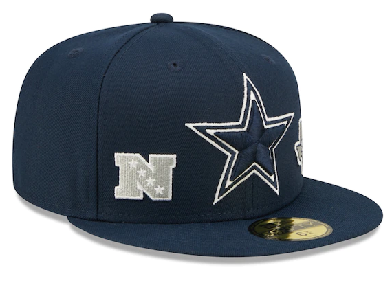 New Era Dallas Cowboys Identity 59FIFTY Fitted Hat - Navy product image 1, provided for visual reference and product detail