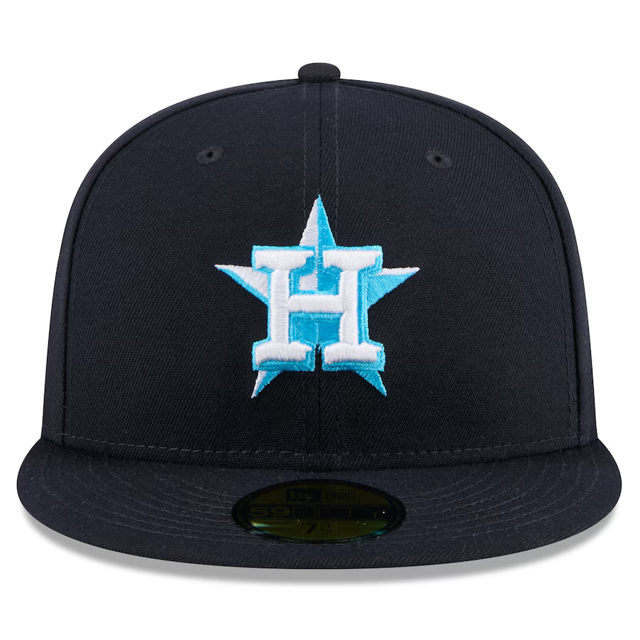 New Era Houston Astros 59FIFTY Fitted Hat 2024-Navy product image 2, provided for visual reference and product detail review