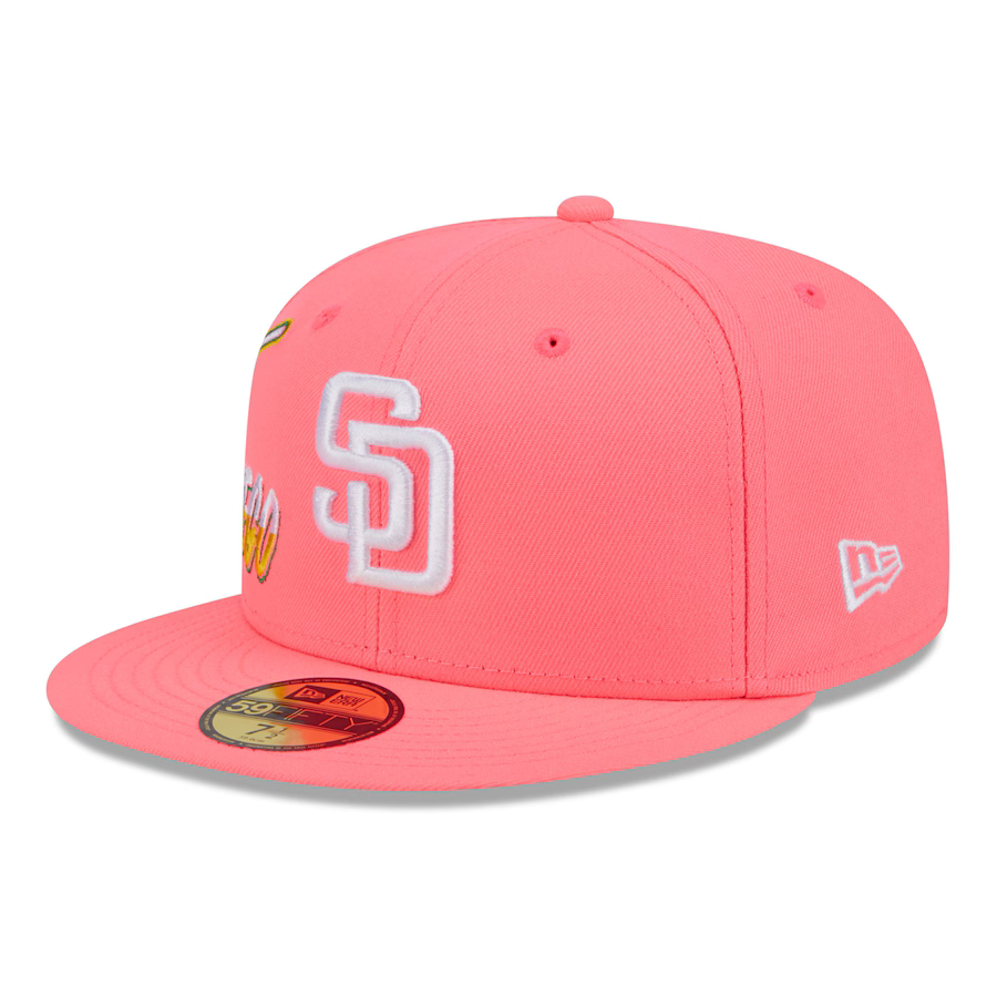 New Era San Diego Padres City Connect 9FIFTY Snapback Hat -Pink product image 3, provided for visual reference and product