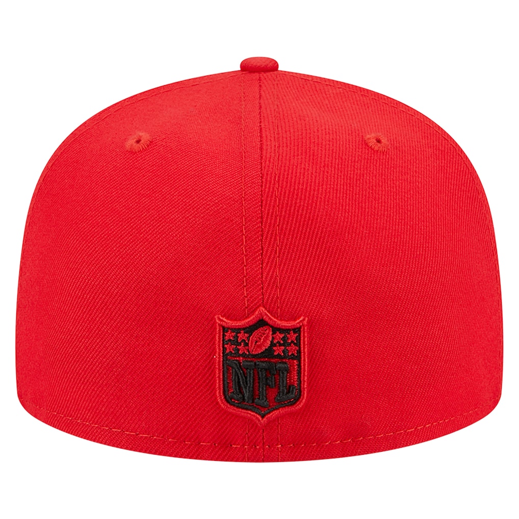 New Era Kansa City Chiefs Basic 59FIFTY Fitted Hat-Red product image 4, provided for visual reference and product detail