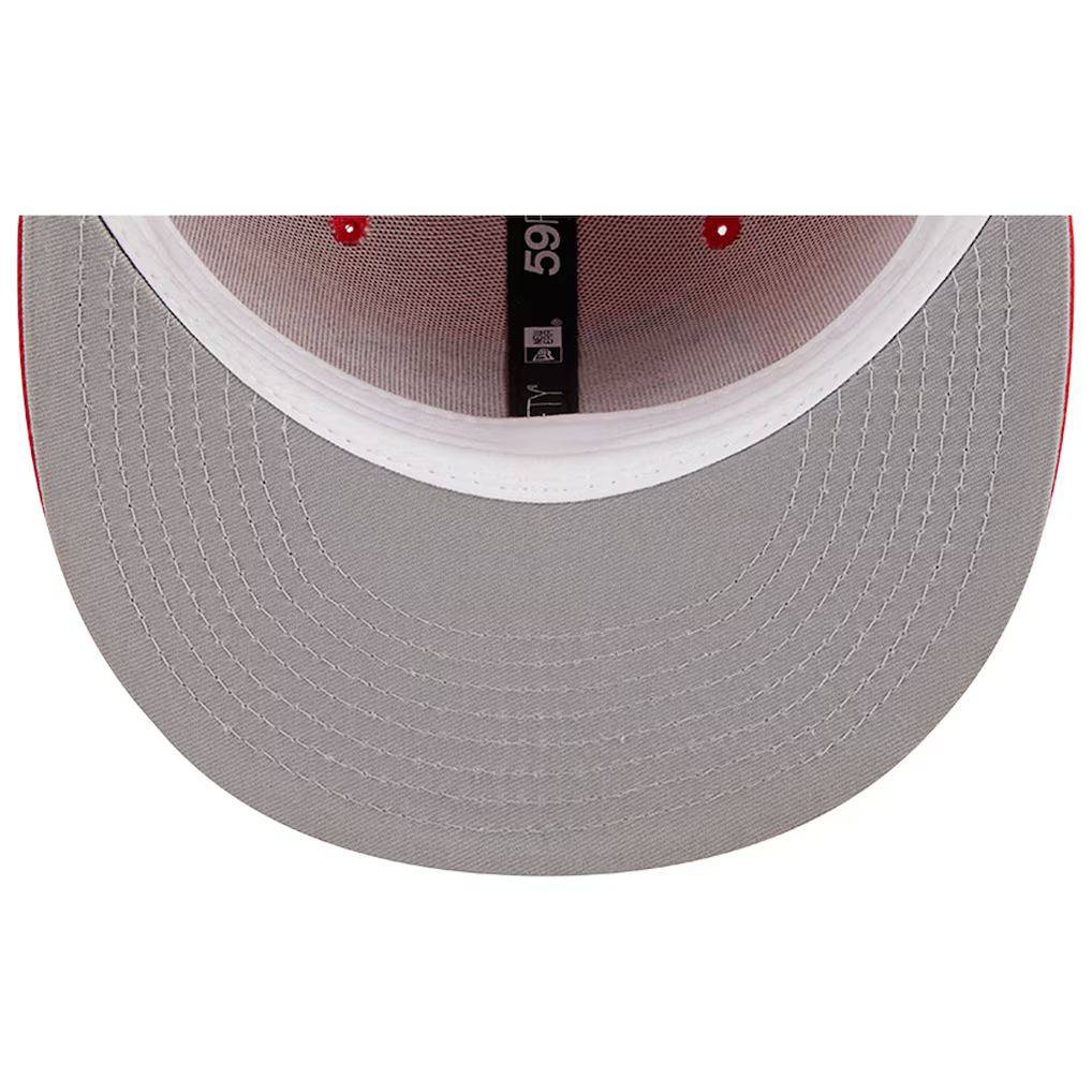 New Era Kansa City Chiefs Basic 59FIFTY Fitted Hat-Red product image 5, provided for visual reference and product detail