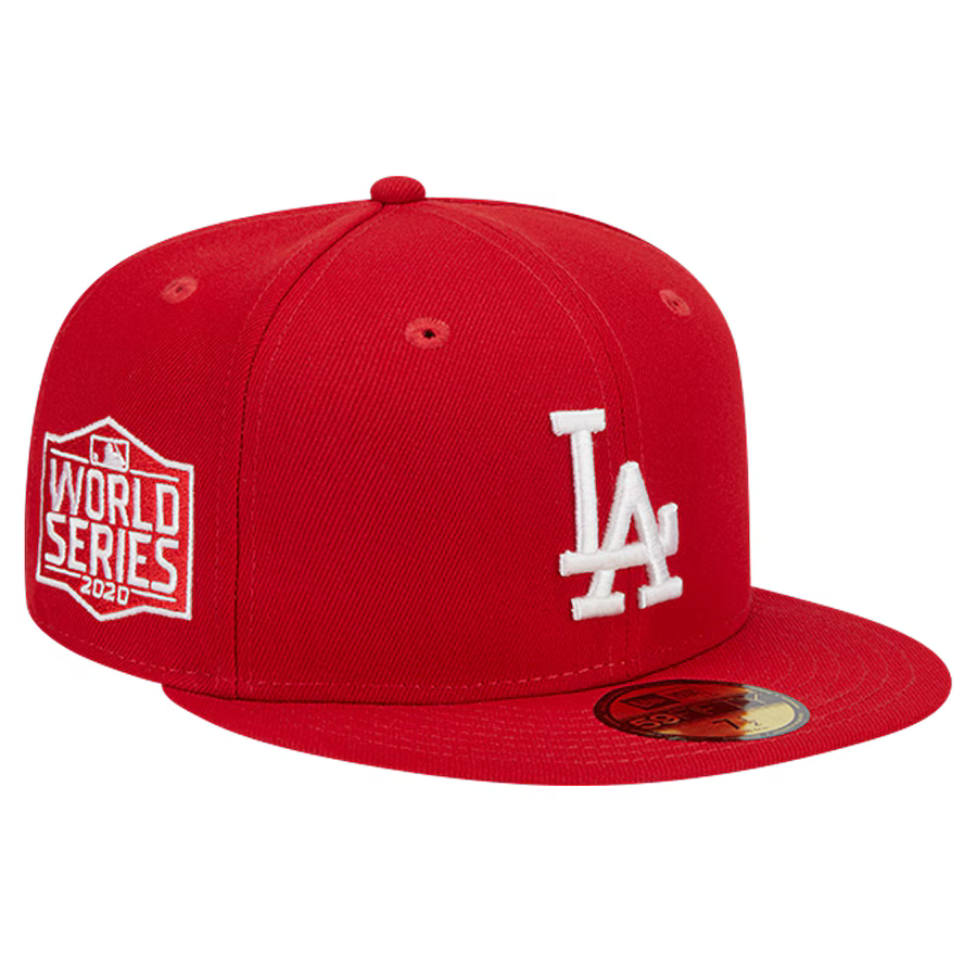 New Era Los Angeles Dodgers 2020 World Series Side Patch 59Fifty Fitted-Scalet product image 1, provided for visual