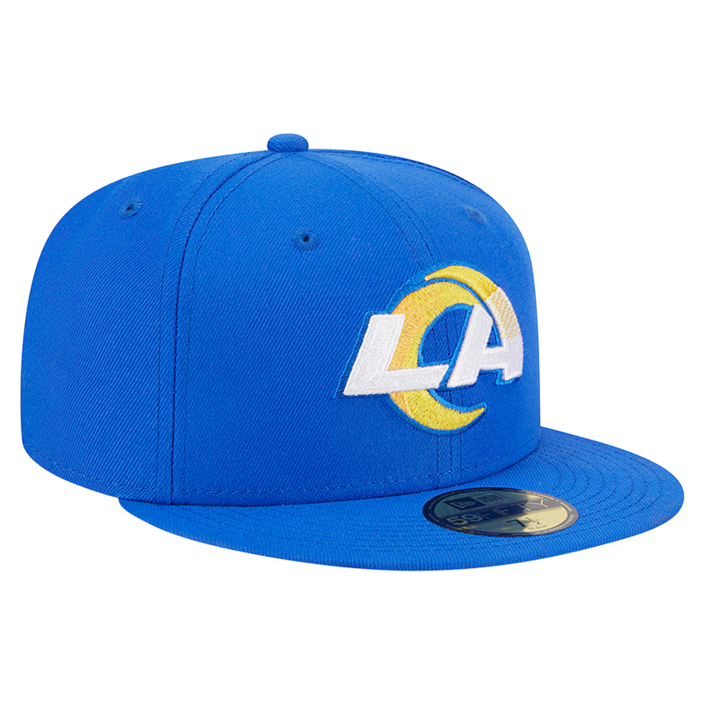 New Era Los Angeles Rams Basic 59FIFTY Fitted Hat- Royal product image 1, provided for visual reference and product detail
