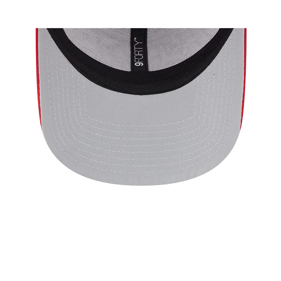 New Era San Francisco 49ERS 2023 NFL Draft 9FORTY Adjustable Hat - Red product image 5, provided for visual reference and