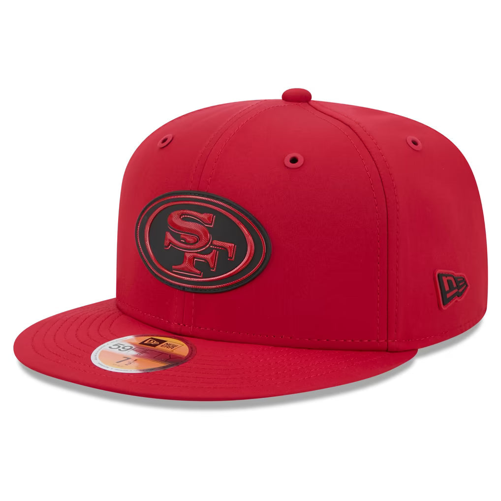 New Era San Francisco 49ERS 2026 Performance ON-FIELD Sideline 59FIFTY Fitted Hat-Red/Black product image 2, provided for