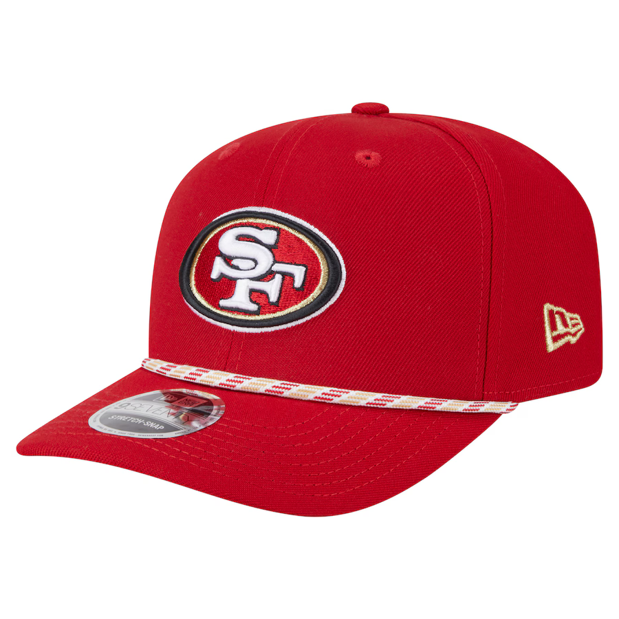 New Era San Francisco 49ers Game Day Multi Rope 9SEVENTY Stretch-Snap Hat-Red product image 3, provided for visual reference