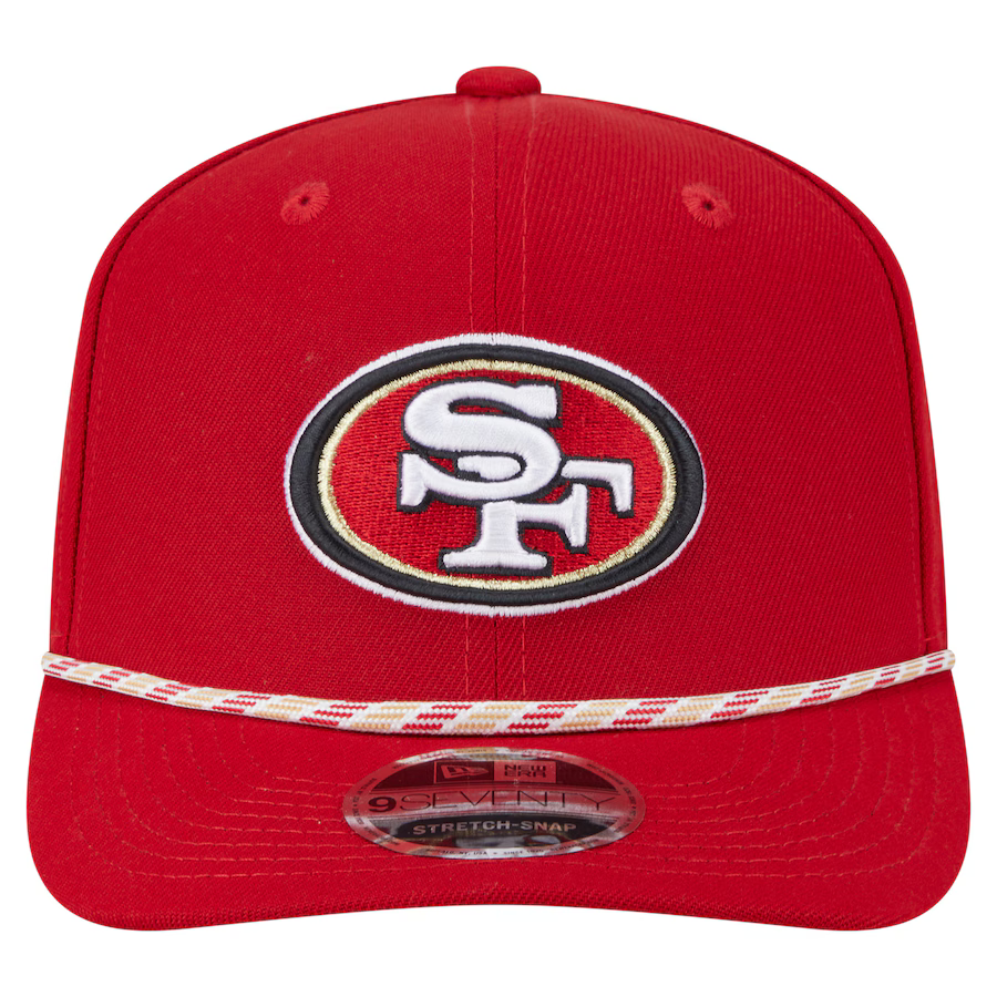 New Era San Francisco 49ers Game Day Multi Rope 9SEVENTY Stretch-Snap Hat-Red product image 2, provided for visual reference