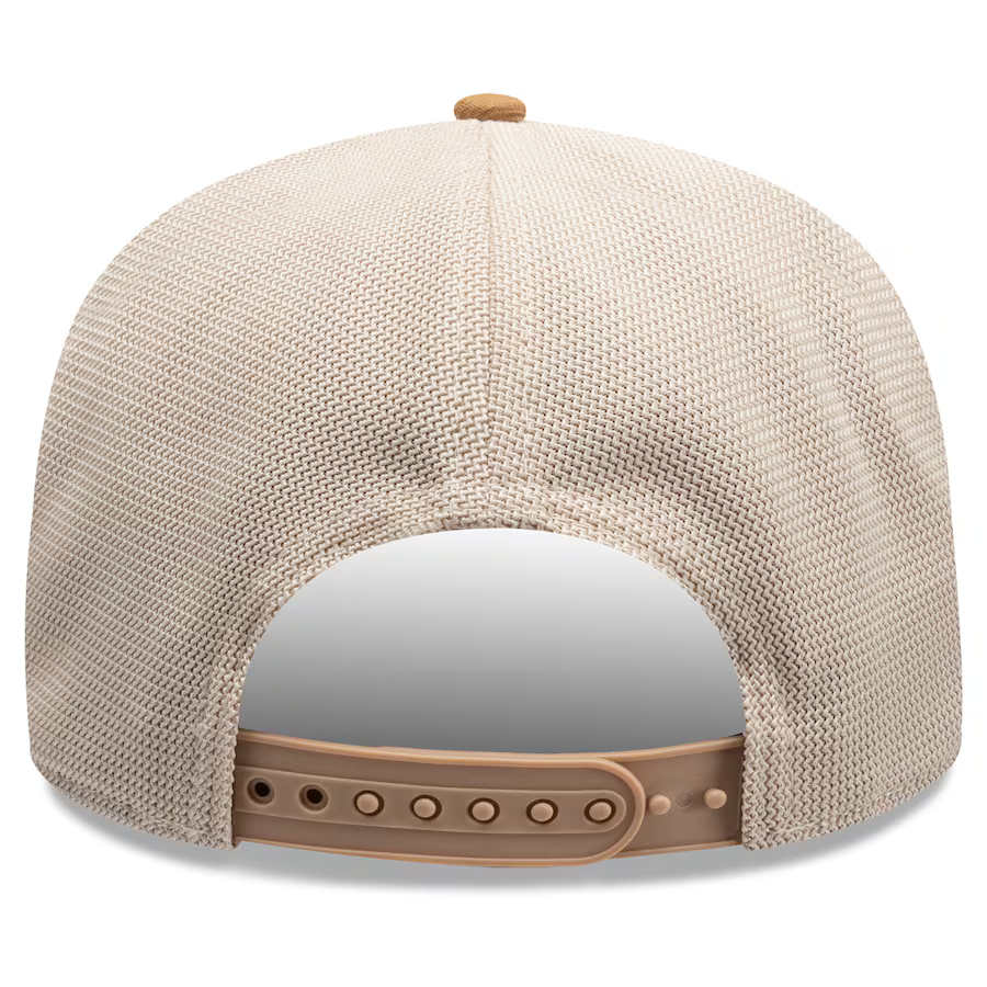 New Era Athletics 9SEVENTY Trucker Stretch-Snap Hat - Stone product image 4, provided for visual reference and product
