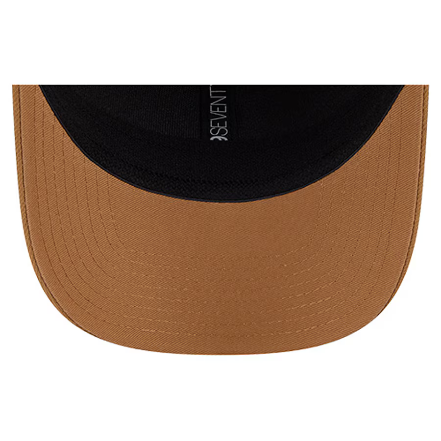 New Era Athletics 9SEVENTY Trucker Stretch-Snap Hat - Stone product image 5, provided for visual reference and product