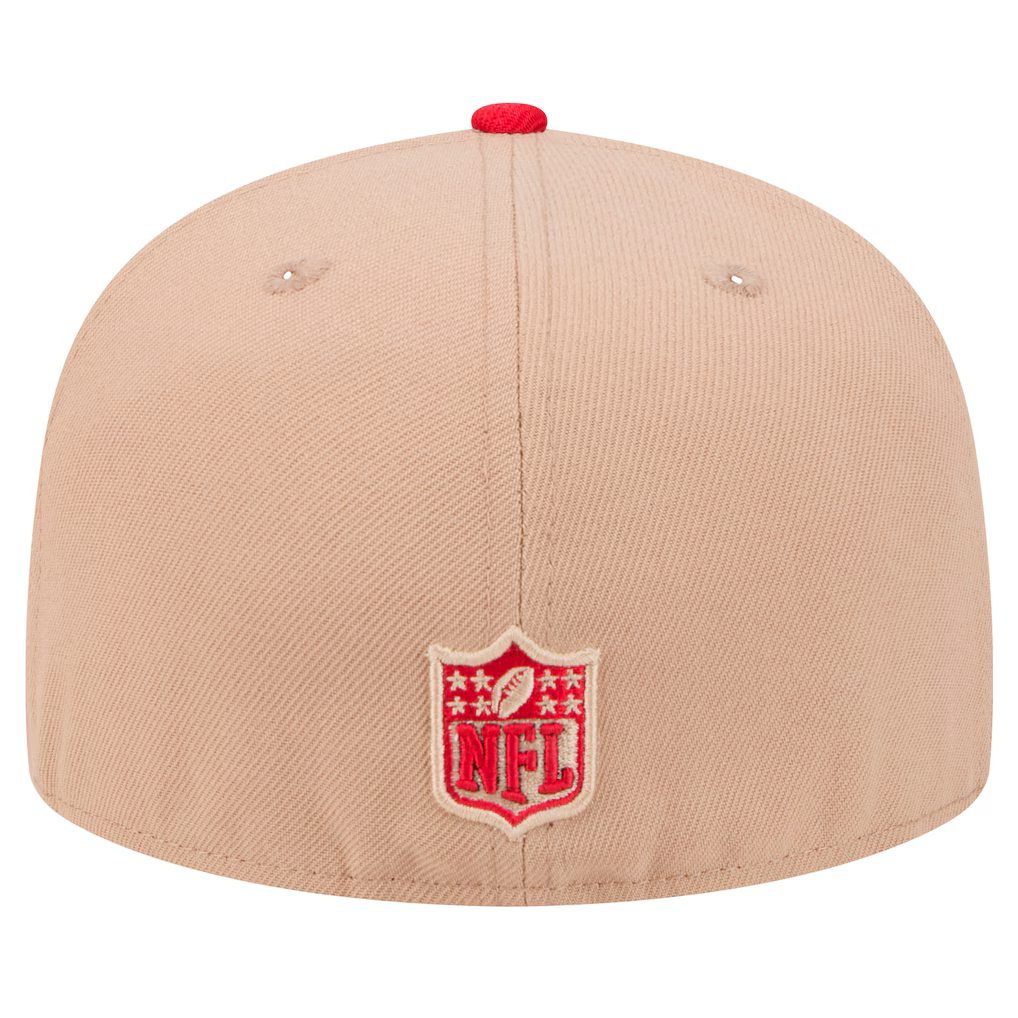 New Era San Francisco 49ers 59FIFTY Fitted Hat-Camel product image 4, provided for visual reference and product detail review