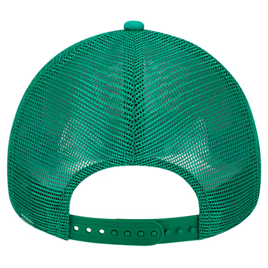 New Era Oakland A's Retro Wordmark 9FORTY A-Frame Trucker Adjustable Hat product image 4, provided for visual reference and