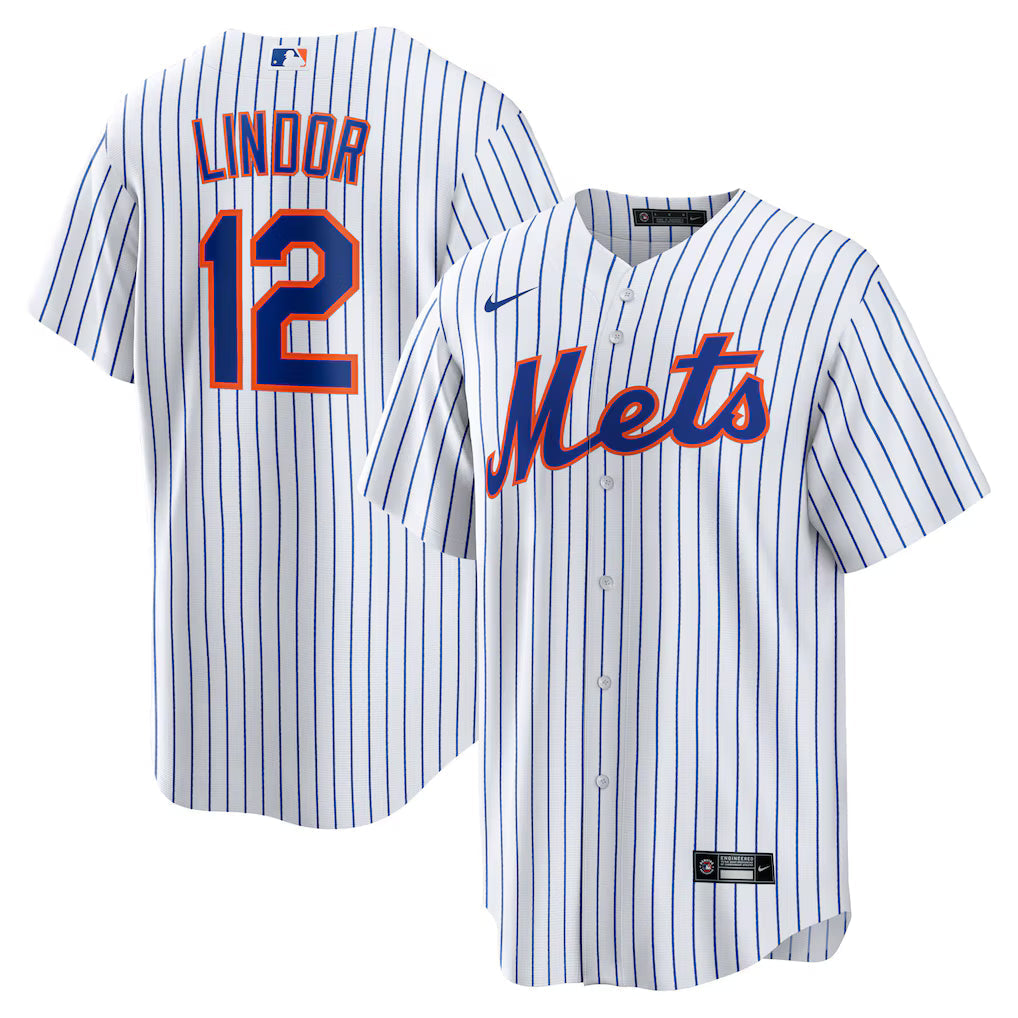 Francisco Lindor New York Mets Home Player Jersey - White product image 1