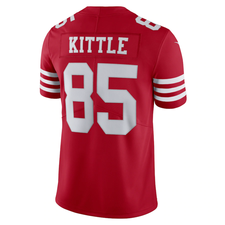 Nike Men San Francisco 49ers George Kittle #85 Vapor Limited Jersey– Scarlet product image 2, provided for visual reference