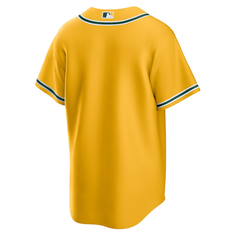 Nike Oakland Athletics Alternate Replica Team Jersey - Gold product image 2, provided for visual reference and product