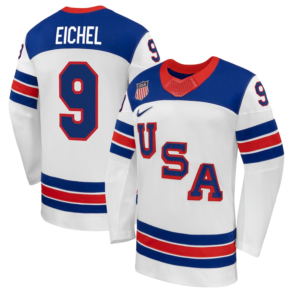 Jack Eichel USA 2026 Olympic Away Jersey - White product image 1