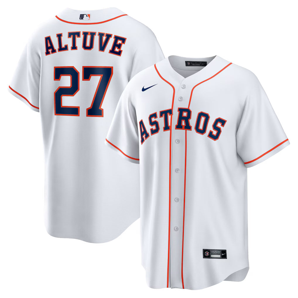 Jose Altuve Houston Astros Home Player Jersey - White product image 1