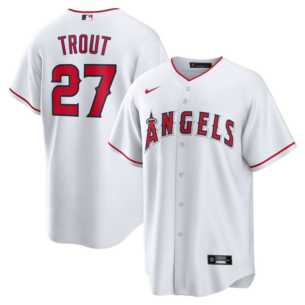 Mike Trout Los Angeles Angels Home Player Jersey - White product image 1