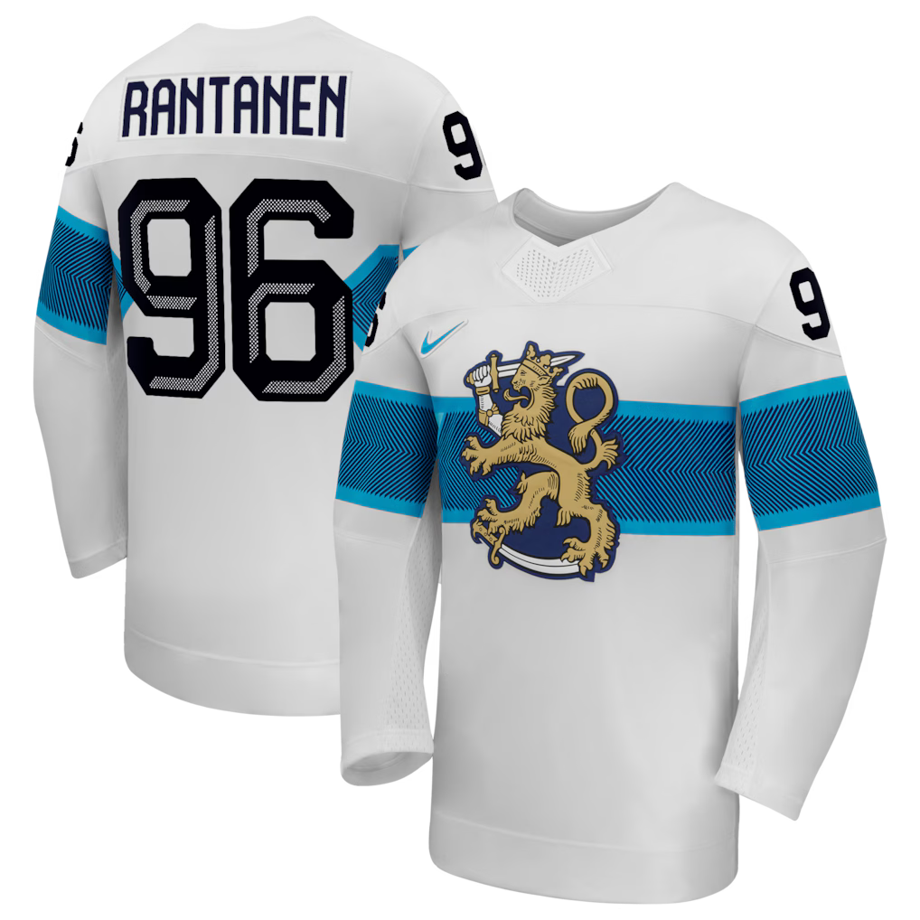 Mikko Rantanen Finland 2026 Olympic Away Jersey - White product image 1