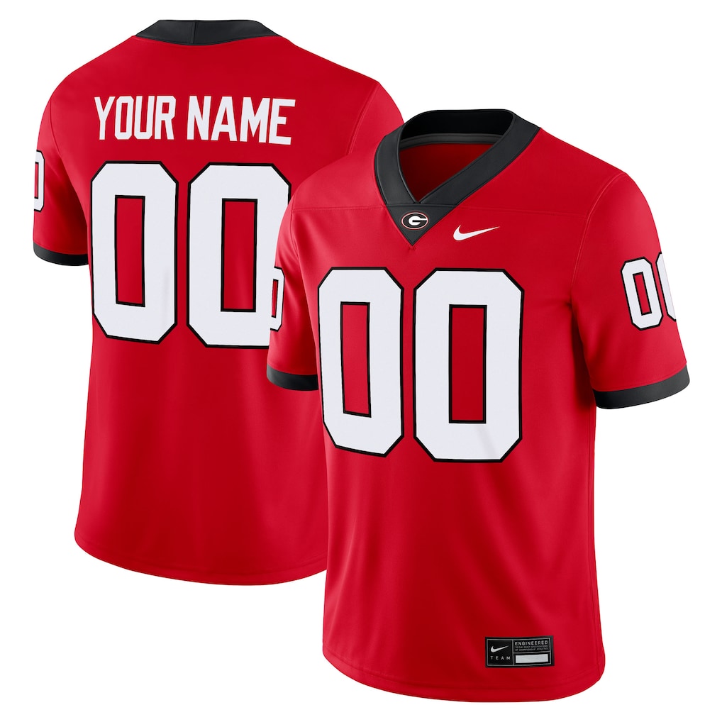 Custom Georgia Bulldogs Jersey - Red product image 1