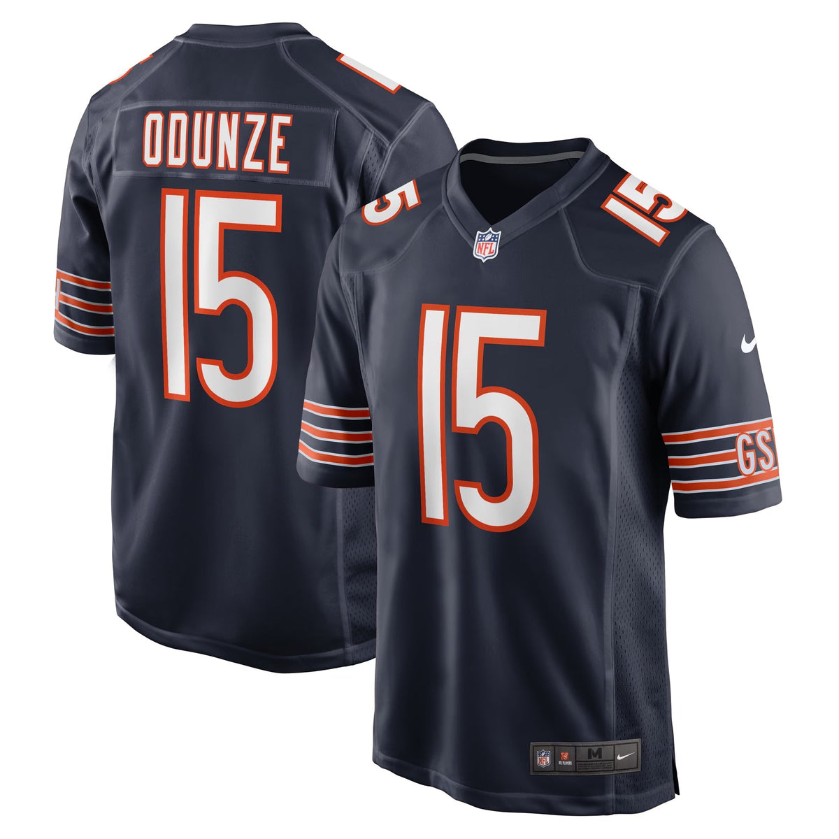 Rome Odunze Chicago Bears Nike Navy Home Replica Jersey product image 1, provided for visual reference and product detail