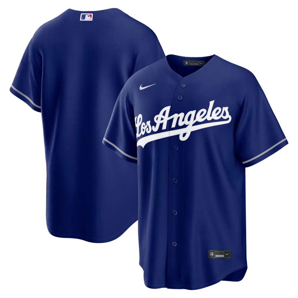Nike Men Los Angeles Dodgers Royal Alternate 2026 Replica Team Jersey product image 1, provided for visual reference and