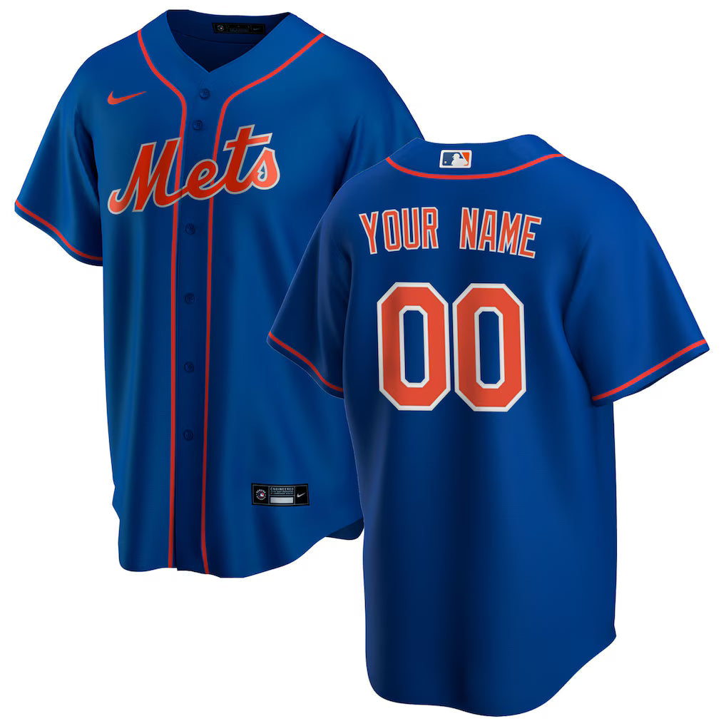 Custom New York Mets Alternate Jersey - Royal product image 1