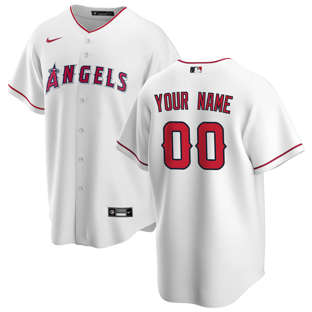 Custom Los Angeles Angels Nike Home Jersey - White product image 1