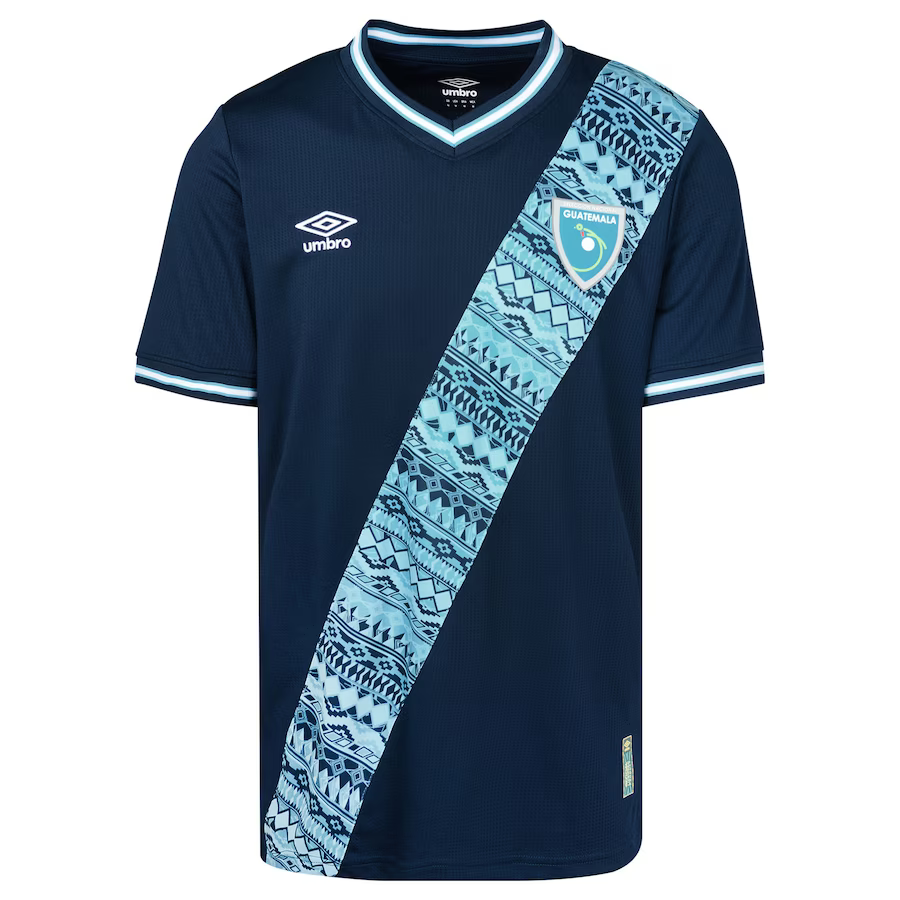 Umbro Guatemala National Team Away Replica Jersey 2023-Navy product image 1, provided for visual reference and product