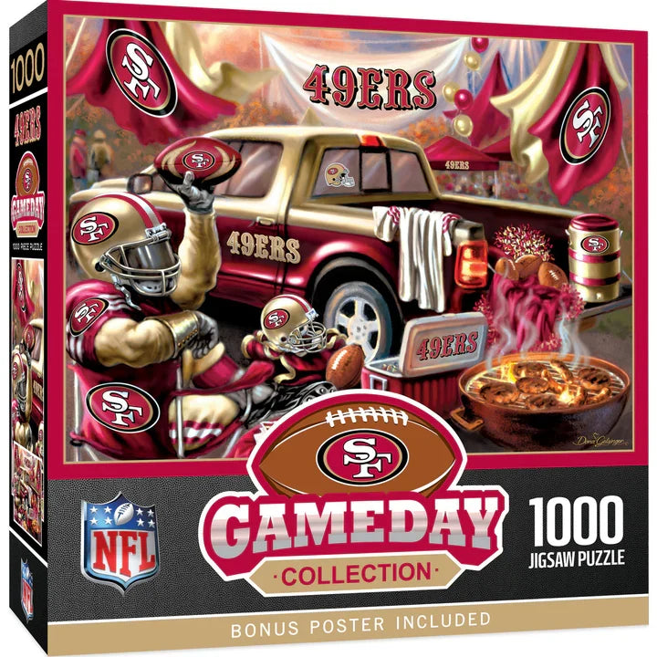 San Francisco 49ers Gameday 1000 Piece Jigsaw Puzzle product image 1, provided for visual reference and product detail review
