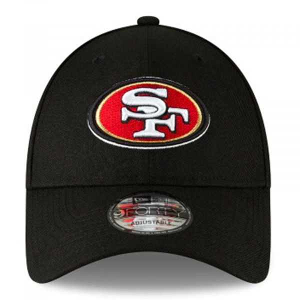 San Francisco 49Ers The League 9Forty Adjustable Hat- Black product image 2, provided for visual reference and product