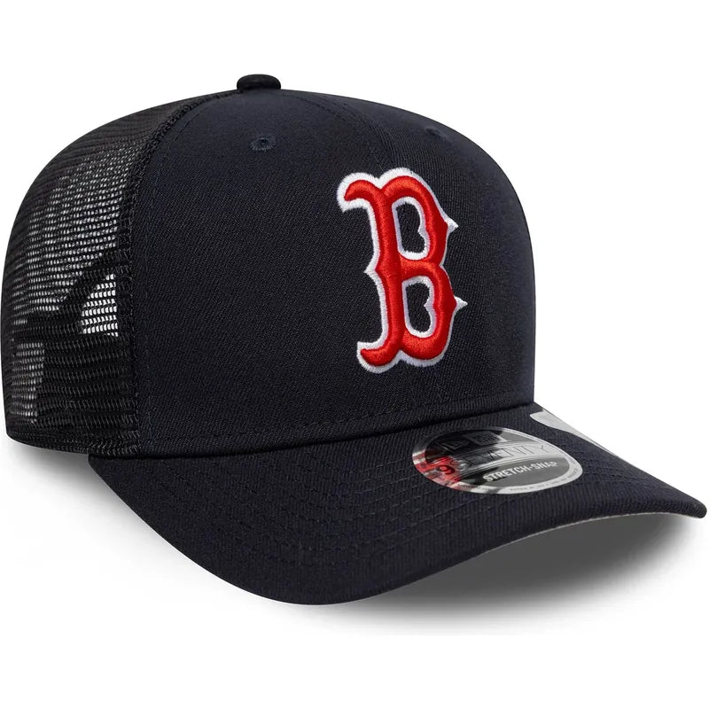 New Era Boston Red Sox Team 9SEVENTY Stretch-Snap Trucker Hat product image 1, provided for visual reference and product